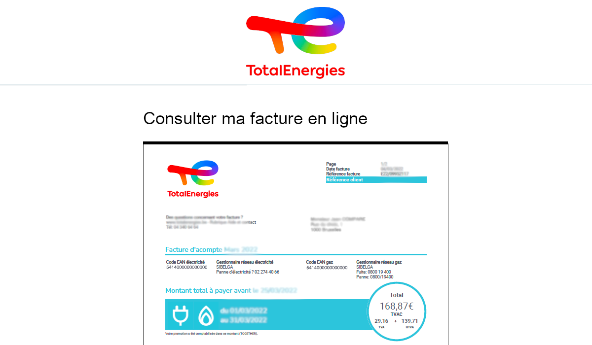 Facture Total Energie Consulter Et Payer En Ligne